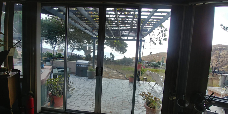 Ocean view out the back. Huge backyard area too for grilling, hot tub, and just enjoying some outdoors. Major plus to me versus my current apartment.